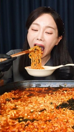 총 12인분 먹방?! ft.만리 Noodles Challenge SPICY Fire ramen Mukbang ASMR Ssoyoung