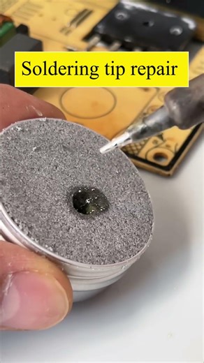 The soldering iron tip does not stick to the tin, and the repair paste can easily tin #reels #shorts