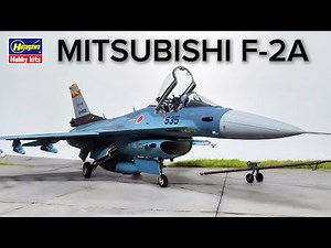 HASEGAWA MITSUBISHI F-2A (1/48) - FULL OUT OF BOX BUILD - No Aftermarket!
