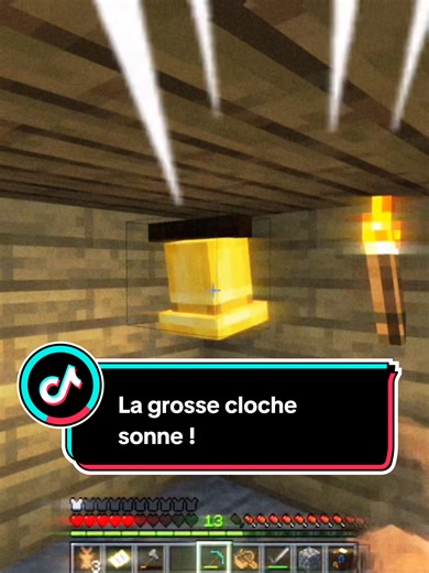 Mission : ramener la cloche à la cabane 🔔 #minecraft #jeux #papa #enfant #CapCut