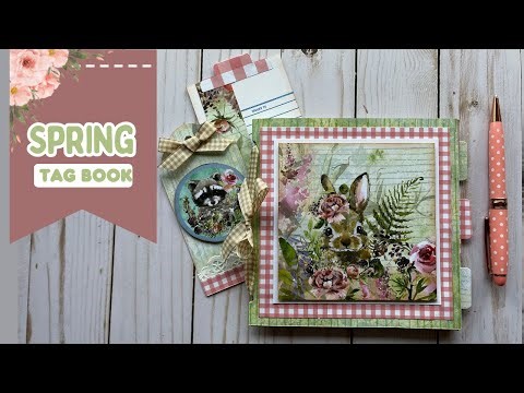 🐇 🌸 Easy 6x6 Mini Album Tag Book Tutorial Beginner Friendly (Giveaway Ended)