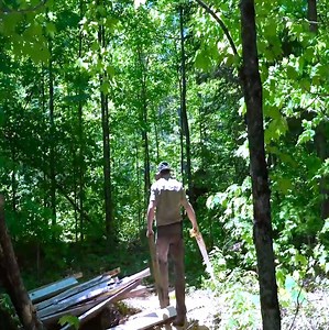 Building with Logs, Screened Porch, Cast Iron Cooking, Bear Cracklings on a Campfire OFF GRID CABIN | Rory Skinner