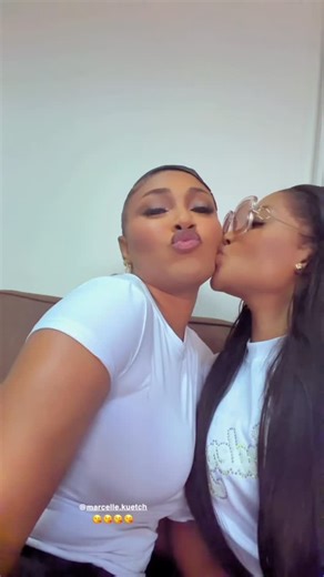 Syndy Emade on Instagram: "Thank you my Bb @marcelle_kuetche , my babe @godess_sonyakay , Amore Angela for making my birthday unforgettable. 9 days of surprises back to back. Love you all the way ❤️❤️❤️❤️❤️"