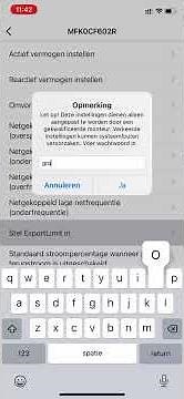 Growatt export limit instellen TBV negatieve stroomprijzen