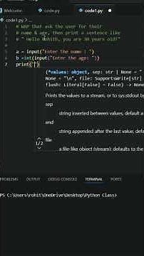 Python Question-1 | Basics |Coders | VS Code | Day 1 #coding #python