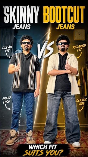 Skinny vs bootcut jeans outfits fashion #fashion #baggyjeans #mensfashion