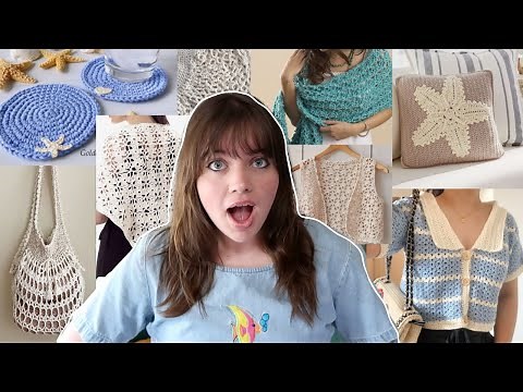 50 easy COASTAL GRANDDAUGHTER crochet projects with FREE patterns (beginner friendly)