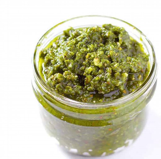 Basil Pesto with Almonds - The Wholesome Dish