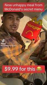 New unhappy meal from McDonald’s secret menu for $9.99 not worth it #freddyhonda #unhappymeal #mcdonalds #secretmenu #mcdonald #mcdonaldsdrivethru #foodreview #notworthit #foryoupageシ #PopularLon3r McDonald's #foryoupagereels #foryourpage #unhappymeals | Freddy Honda Ramirez