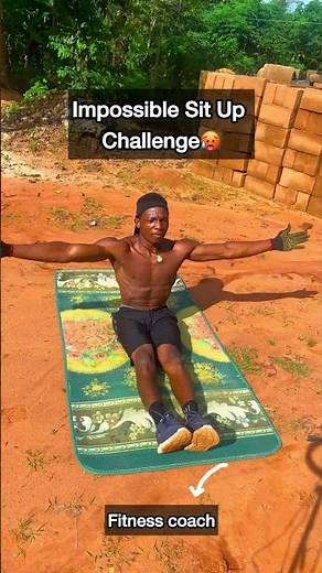 Impossible sit up challenge 🥵. #fitnesschallenge