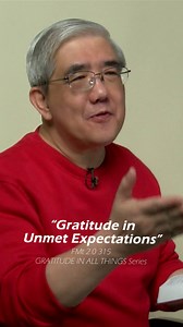 638 reactions · 85 shares | FMt 2.0 315: Gratitude in Unmet Expectations When disappointments come our way, frustration and hopelessness can easily set in. How can we still be thankful in such circumstances? God has given us His promise in Jeremiah 29:11 - a promise we can hold on to any time, whether we are young or yes, even we are old. | Faith Matters, too | Facebook