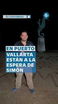 En alerta por Simón, cae la noche en Puerto Vallarta; así está el malecón #shorts