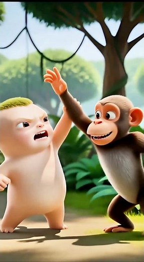 Epic Jungle Kung Fu Fight: Alien vs Monkey! 🥋👽🐒