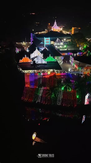Drone Tales on Instagram: "Piravom perunnal night 🔥 #piravom #kerala #church #festival"