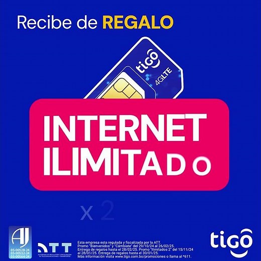 Cámbiate a Tigo hoy, conserva tu número y recibe 12000 MEGAS + 2 días de Internet Ilimitado