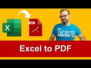 How to convert excel to pdf (free) ?