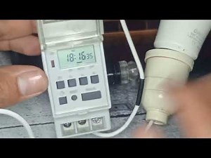 Como instalar o armar un Temporizador o timer eléctrico digital tipo carril 220V y configuración