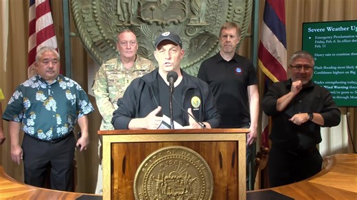 Sunday 2/8/2026, Join us Live: Governor Josh Green, along with state emergency management and public safety officials, will provide an update on the severe weather impacting Hawaii. | 'Ōlelo Community Media