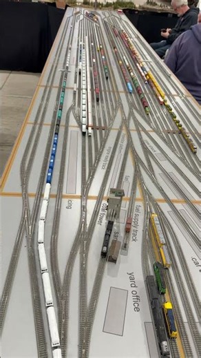 The infamous ZoCal Z scale train yard, “B.F.Y.” #train #zscale
