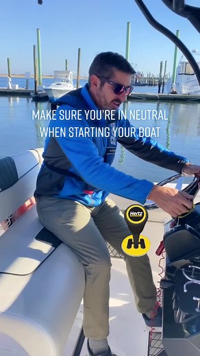 #psa make sure you’re in neutral when starting your boat #boating #tip #ignition #boattok