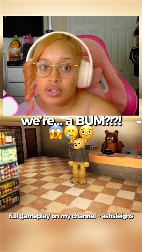 we’re, a BUM?! #feralpals #horror #horrorgame #ashsleighs #gamergirl #foreverneena #nerd #blerd