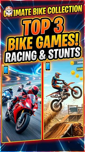 Top 3 Bike Stunt and Racing Games for Mobile 😳🔥(Offline/Online) #bikegames #racinggames #bikestunt