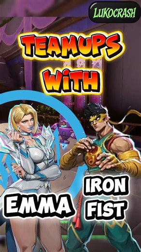 Luna is the anchor for Emma & Iron Fist team-ups 👀🔥#marvelrivals #teamup #emmafrost #ironfist