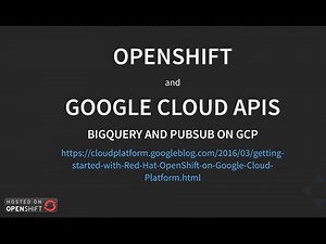 OpenShift and Google Cloud APIs