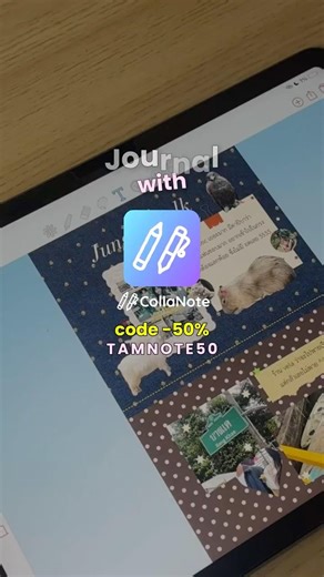 Journal with Colla Note