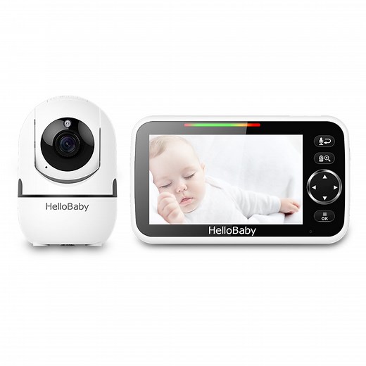 HelloBaby 5" Video Baby Monitor with 1 Camera HB6550