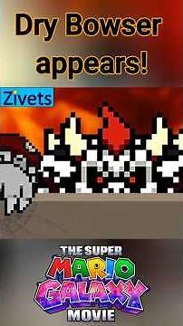 Dry Bowser appears with sprites! - Mario Galaxy Movie #mario #supermariogalaxy #supermariobros