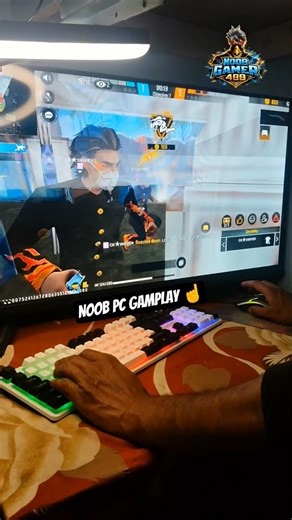 how to play Free fire pc and laptop ☝️ onetap headshot #shorts #freefire #handcam #pcgaming #foryou