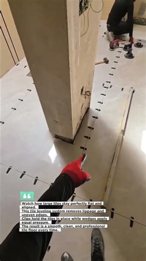 Perfect Tile Leveling System in Action #tileinstallation #construction #shorts
