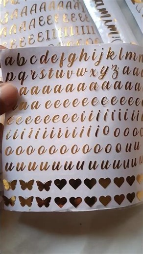 Vinyl alphabet sheets, names, calligraphy… sab customised mil jayega 💖DM for orders✨ #printablevinyl