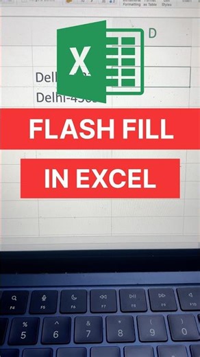 how to use flash fill in excel #shorts #excel #exceltips #computer #education #exceltutorial #short