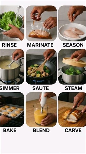 📚 Cooking action verbs #english #vocabulary #actionverb #daily #shorts