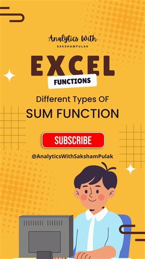 Excel Auto Sum Shortcut 🔥 | Alt + =, SUM & SUMPRODUCT | learn with ‪@SakshamPulak‬