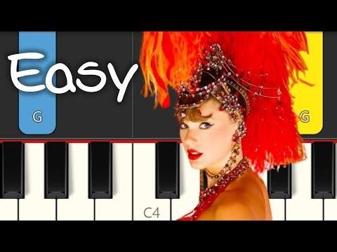 Taylor Swift - The Fate of Ophelia - EASY PIANO TUTORIAL