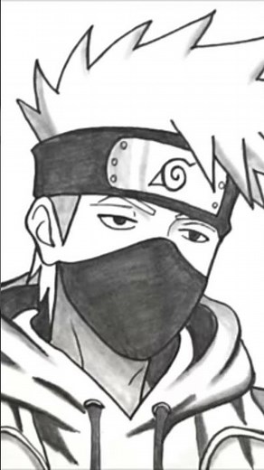 Easy Anime drawingll How to Draw kakashi step-by-stepll Easy drawing tutorial for Beginners