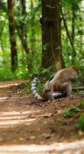 Tool War! Monkey With Stick Challenges The Cheetah🐆! 도구 전쟁! 막대기 든 원숭이, 치타에게 도전하다🐆!#Cheetah #Monkey