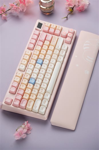 【🎧Typing】We paired it for you! Is it adorable? 🐱💗 ⌨: Womier SK80 Pro Keycap: Womier Kitten Keycaps Customize your keyboard at womierkeyboard.com! #womierkeyboard #womier #keyboards #keeb #gamingkeyboard #mechanicalkeyboard #mechkeyboard #typing #typingasmr | Womier Keyboard