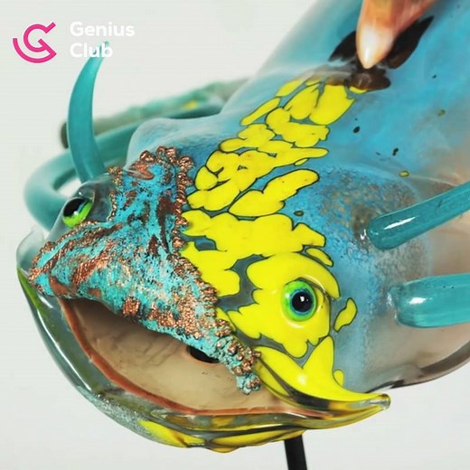 742K views · 9.3K reactions | Unbelivably realistic catfish made from glass | Genius Club - Asia | Facebook
