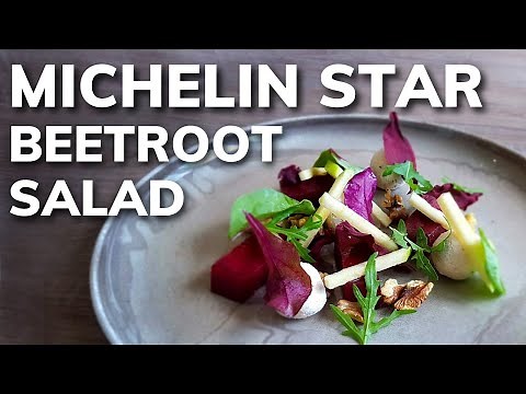 Fine dining BEETROOT SALAD recipe | Michelin Star Cooking At Home