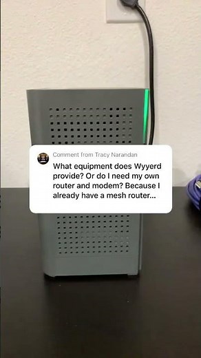 Wyyerd Fiber Modem and router
