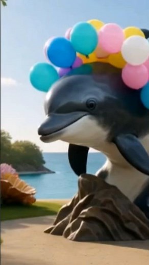 Balloon Dolphin Surprise! 🐬✨ A Magical Transformation in 8K Ultra Realistic Animation