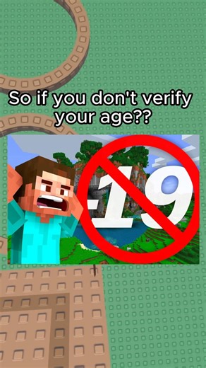 Roblox Age Check In Minecraft? 😭✌️#roblox #shorts #relatable