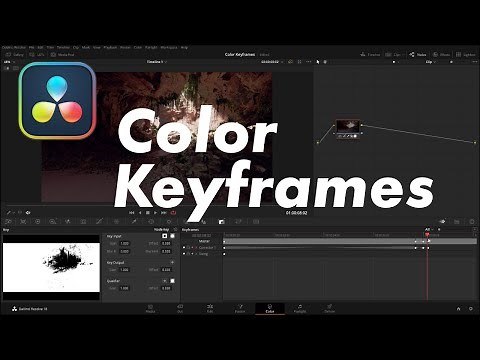 Color page static vs dynamic keyframes DaVinci Resolve Tutorial