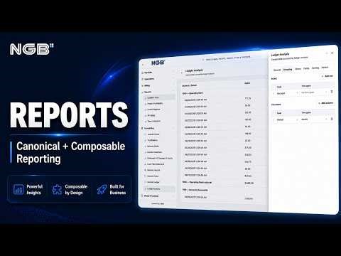 NGB Reports: Canonical + Composable Reporting on .NET and PostgreSQL