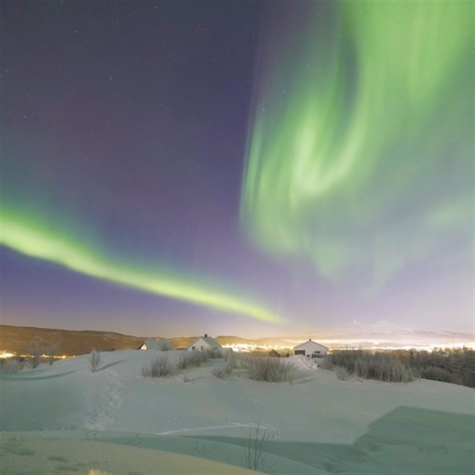 36K views · 1.2K reactions | Winter wonderland view from the porch | Aurora Borealis Observatory | Facebook
