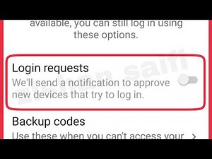 How To Enable Disable Login Request in Instagram || We'll send a notification to approve new devices